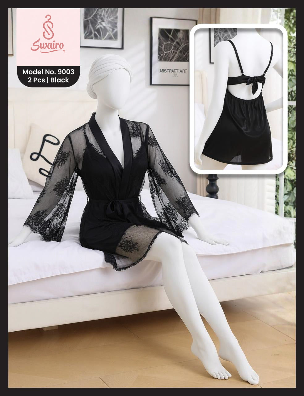 Two Heart Night wear 2 Pcs