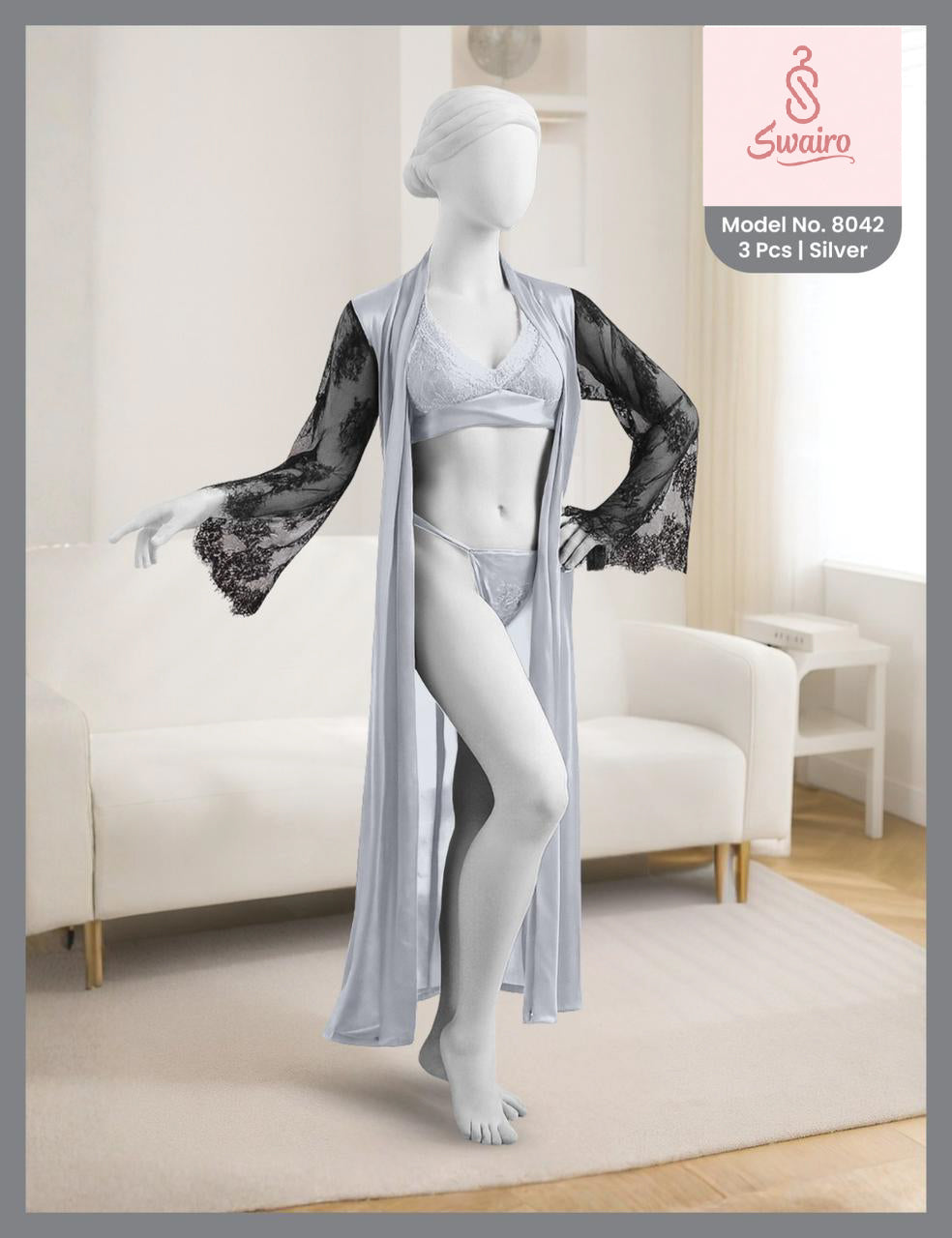 Two Heart Night wear 2 Pcs