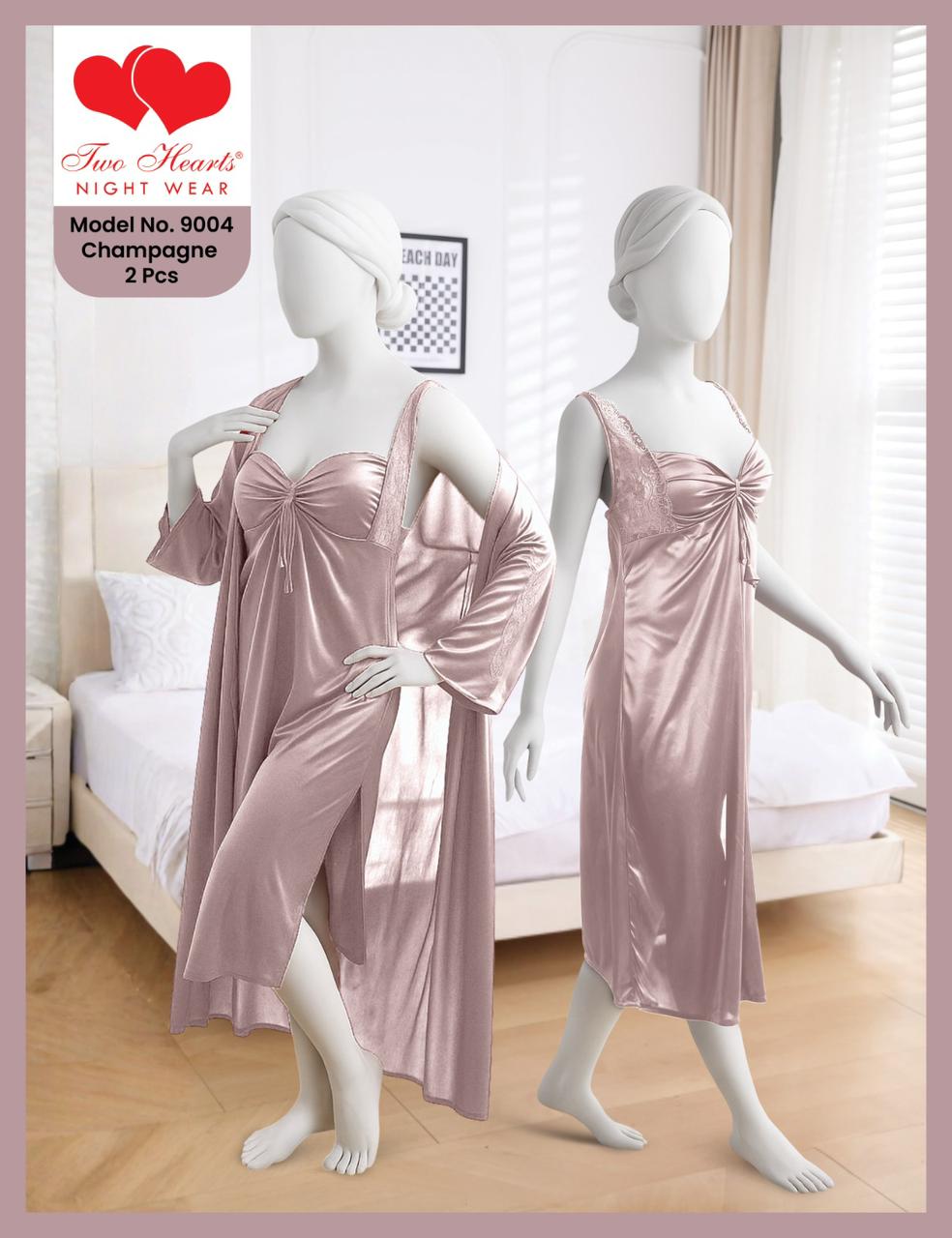 Two Heart Night wear 2 Pcs