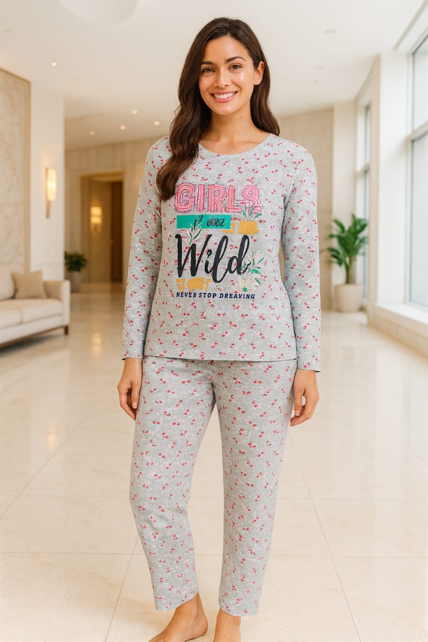Printed Nightwear 2-Piece Set