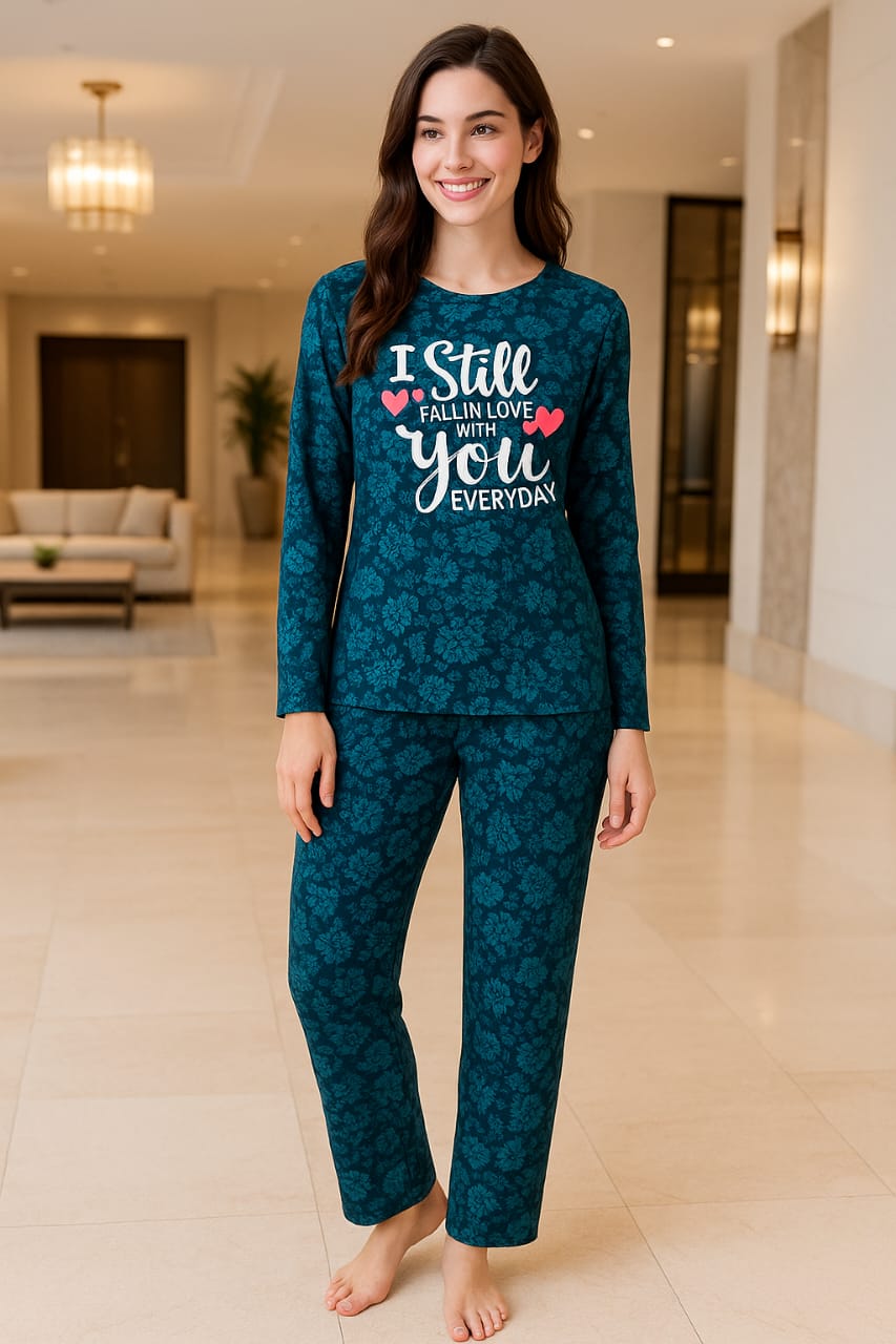 Printed Nightwear 2-Piece Set