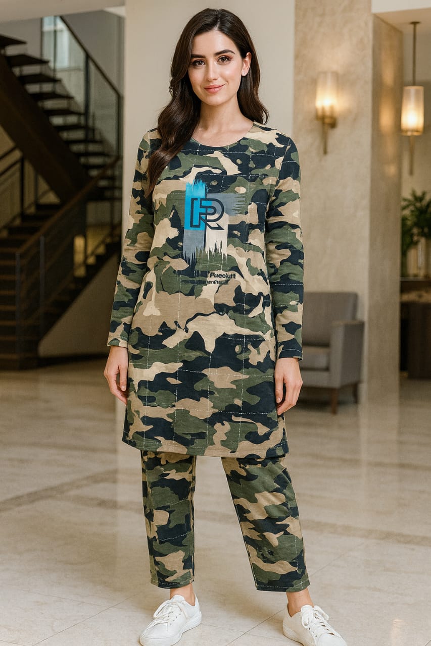 Printed Nightwear 2-Piece Set