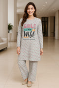 Printed Nightwear 2-Piece Set