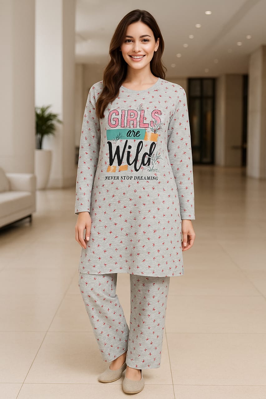 Printed Nightwear 2-Piece Set